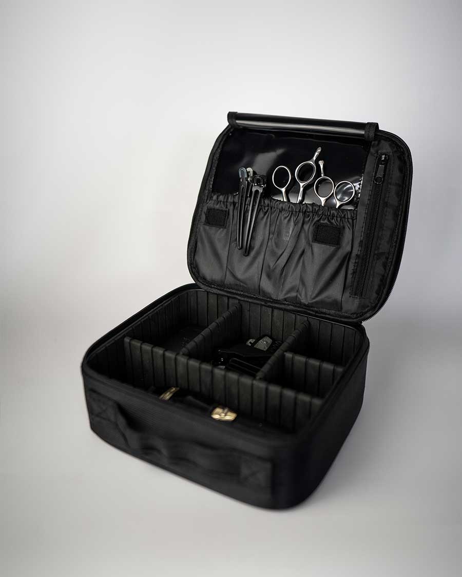 Large Barber Bag with Adjustable Dividers, Travel Barber Case Holds | eBay